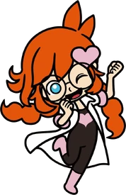 Penny strikes the "Twist" pose in WarioWare Gold.