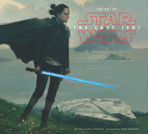 Rey on the cover of The Art of Star Wars: The Last Jedi.