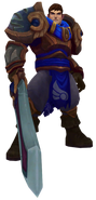 Garen's in-game character model.