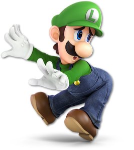 Luigi as he appears in Super Smash Bros. Ultimate.