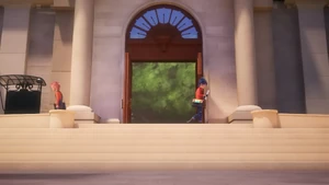 Despite being a little sad, Marc starts to walk away