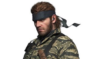 Naked Snake in the pachislot for Snake Eater.