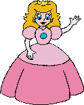 Princess Peach in Hotel Mario.