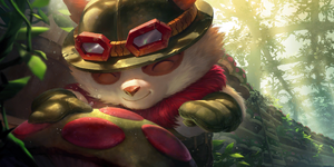 Teemo's Zaun artwork from Legends of Runeterra.