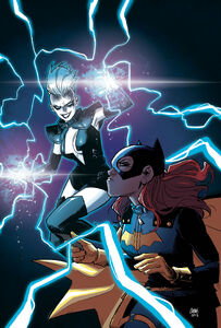 Batgirl vs. Livewire.