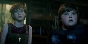 Beverly and Ben as kids in IT Chapter One.