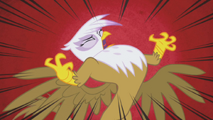 Gilda snaps red background speed lines S1E05