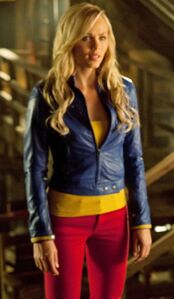 Laura Vandervoort as Supergirl in Smallville.