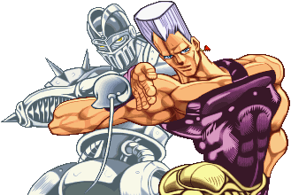 2445679 - safe, artist:underwoodart, species:pony, jean pierre polnareff, jojo  pose, jojo reference, jojo's bizarre adventure, polnareff, ponified, simple  background - Manebooru