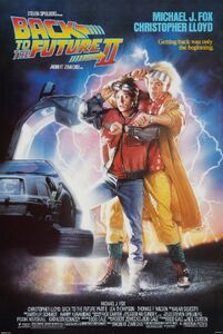 Doc and Marty on the poster of Back to the Future Part II.