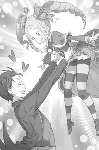 ReZero Volume 3 Subaru lifting Beatrice Illustration