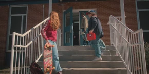 Lucas and Dustin apologizing to Max as they reluctantly follow Mike's lead and exclude her from their meeting.