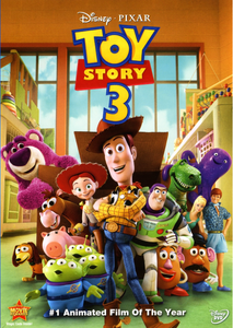 Buzz and his friends on the Toy Story 3 DVD