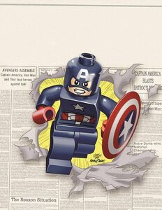 Captain Americai n Lego Marvel Universe.