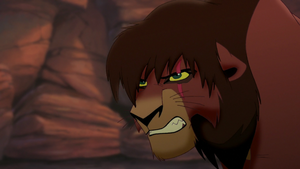 Kovu after being scratched by Zira.