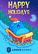 Sushi Cat in a promotional artwork celebrating the holidays