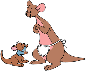 Kanga and her son, Roo