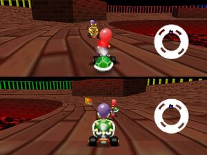 Mario Kart 64 mario vs bowser