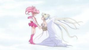 Chibiusa and Neo Queen Serenity.