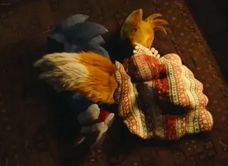 Sonic and Tails sleeping together.