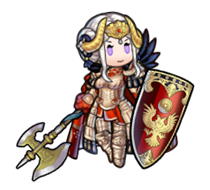 Brave Edelgard's sprite from Fire Emblem Heroes.