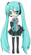 Chibi hatsune miku by turkey wang