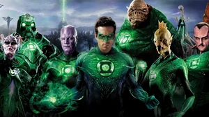 Hal with the Green Lantern Corps