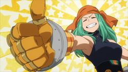 Emi telling Eraser the benefits of marrying her