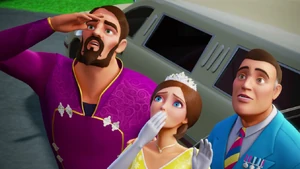 Karina, Kristoff and the Baron.