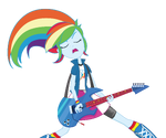 Rainbow Dash Rocks her guitar of being Awesome!