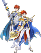 Eliwood's and Roy Blazing Bachelors designs.