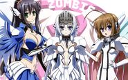 Is This A Zombie main characters cosplaying as the Heaven's Lost Property angeloids lol