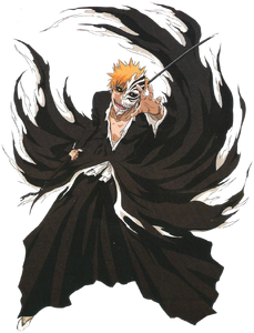 Partially Hollowfied Ichigo