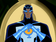 Metron in Justice League