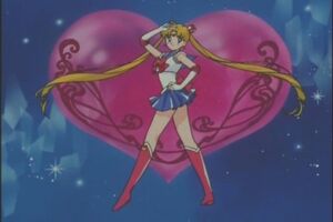 Sailor Moon pose from Sailor Moon S.