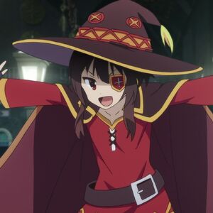 Megumin Gallery Heroes Wiki Fandom Megumin (めぐみん) is an arch wizard of the crimson demon clan in the fantasy world, and is the first person to join kazuma's party. megumin gallery heroes wiki fandom