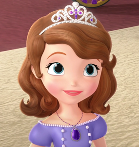 Sofia the First's happy smile.