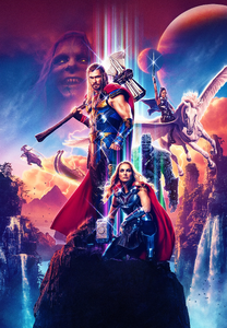 Valkyrie on the Thor: Love and Thunder poster.