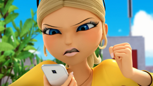 Chloé looking mad in Miraculer