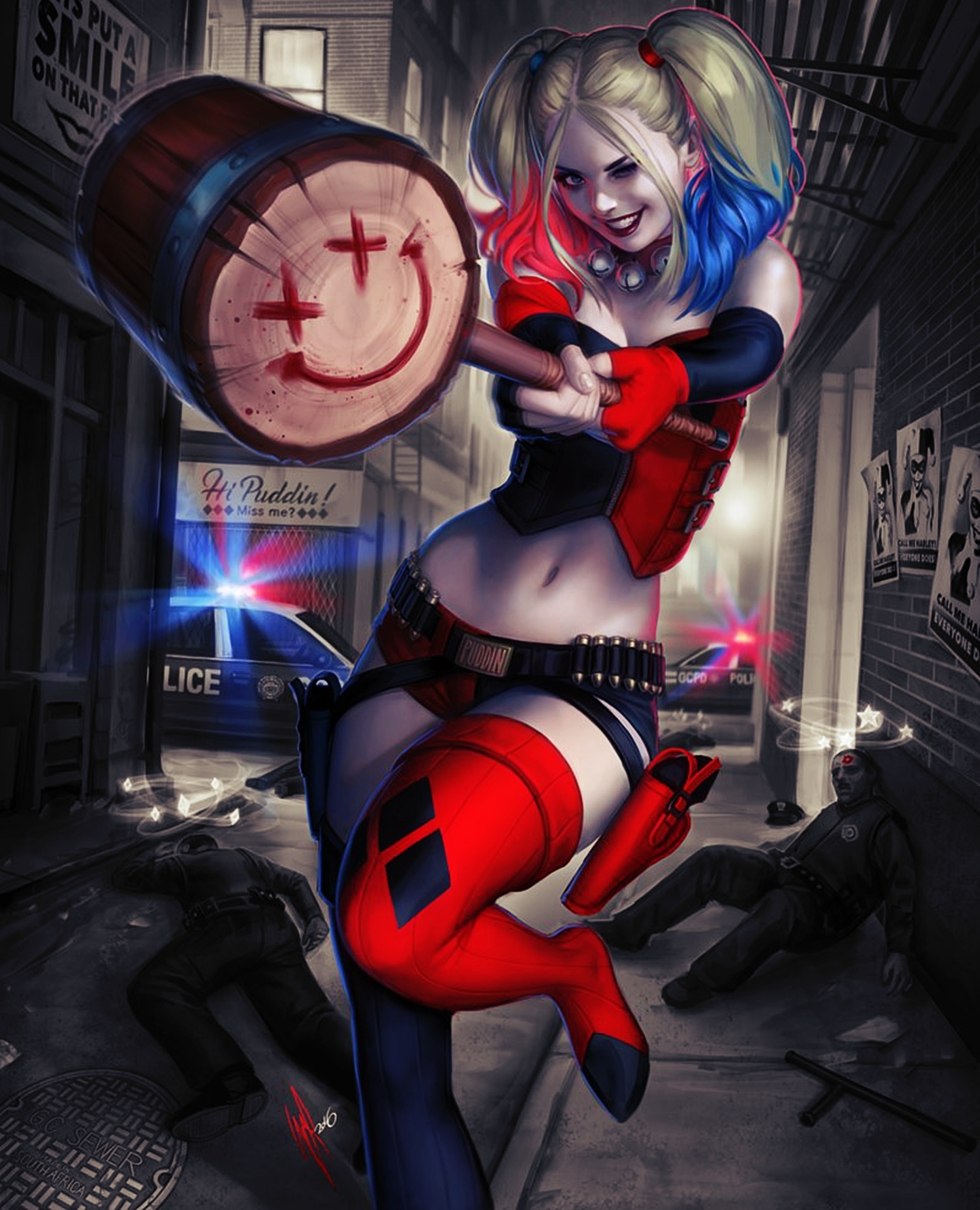 Costume Harley Quinn Birds of Prey™ per donna