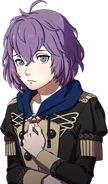 Bernadetta's portrait from Fire Emblem: Three Houses.