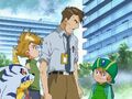 Takeru, Hiroaki, Gabumon and Yamato