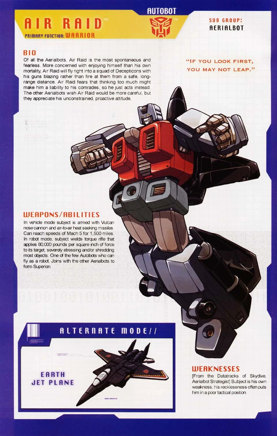 transformers g1 air raid