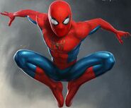 Concept art of Spider-Man's fresh start suit.