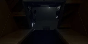 Joyce and Hopper having found a secret entrance underneath the mattress.