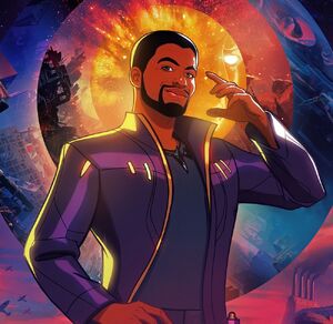 Black Panther/Star-Lord in the Disney+ animated series, What If...?