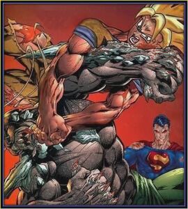 Superman, Goku and Doomsday.