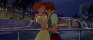 Anastasia and Dimitri's kiss
