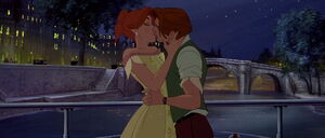 Anastasia and Dimitri's kiss.