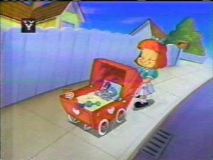 Pinky and the Brain with Elmyra in Pinky, Elmyra, and the Brain.